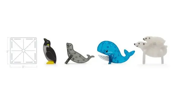 Arcrtic Animals Magna-Tiles | 25pc