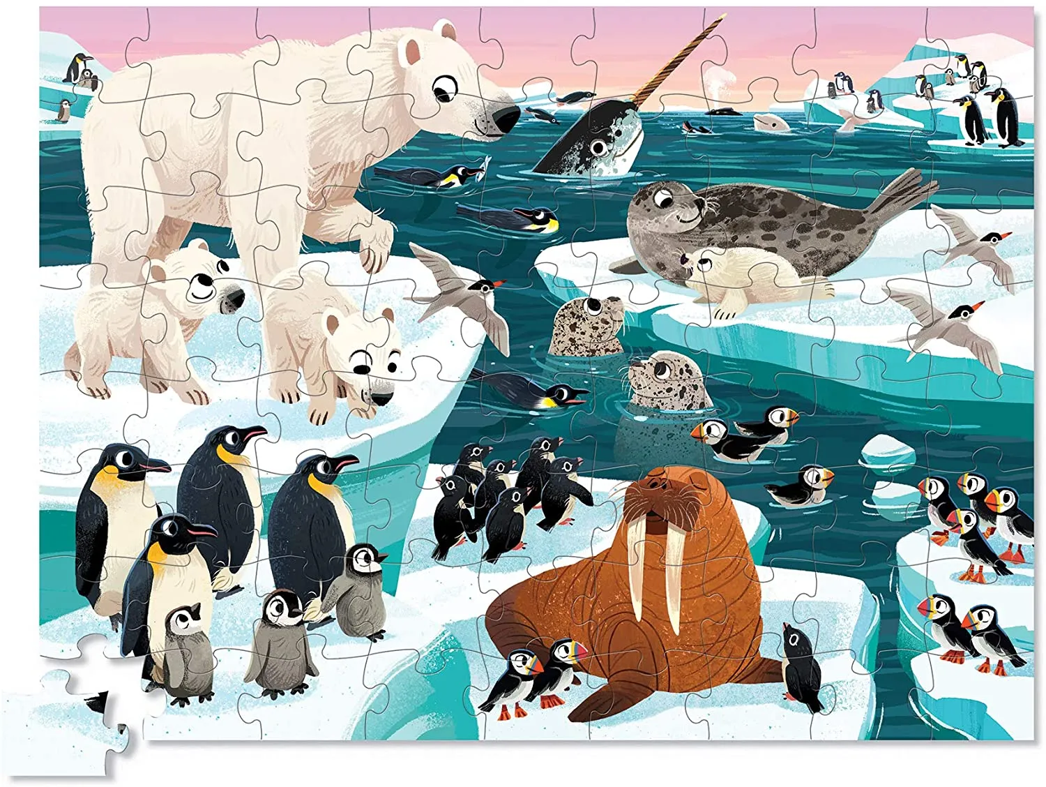 ARCTIC ANIMALS 72PC