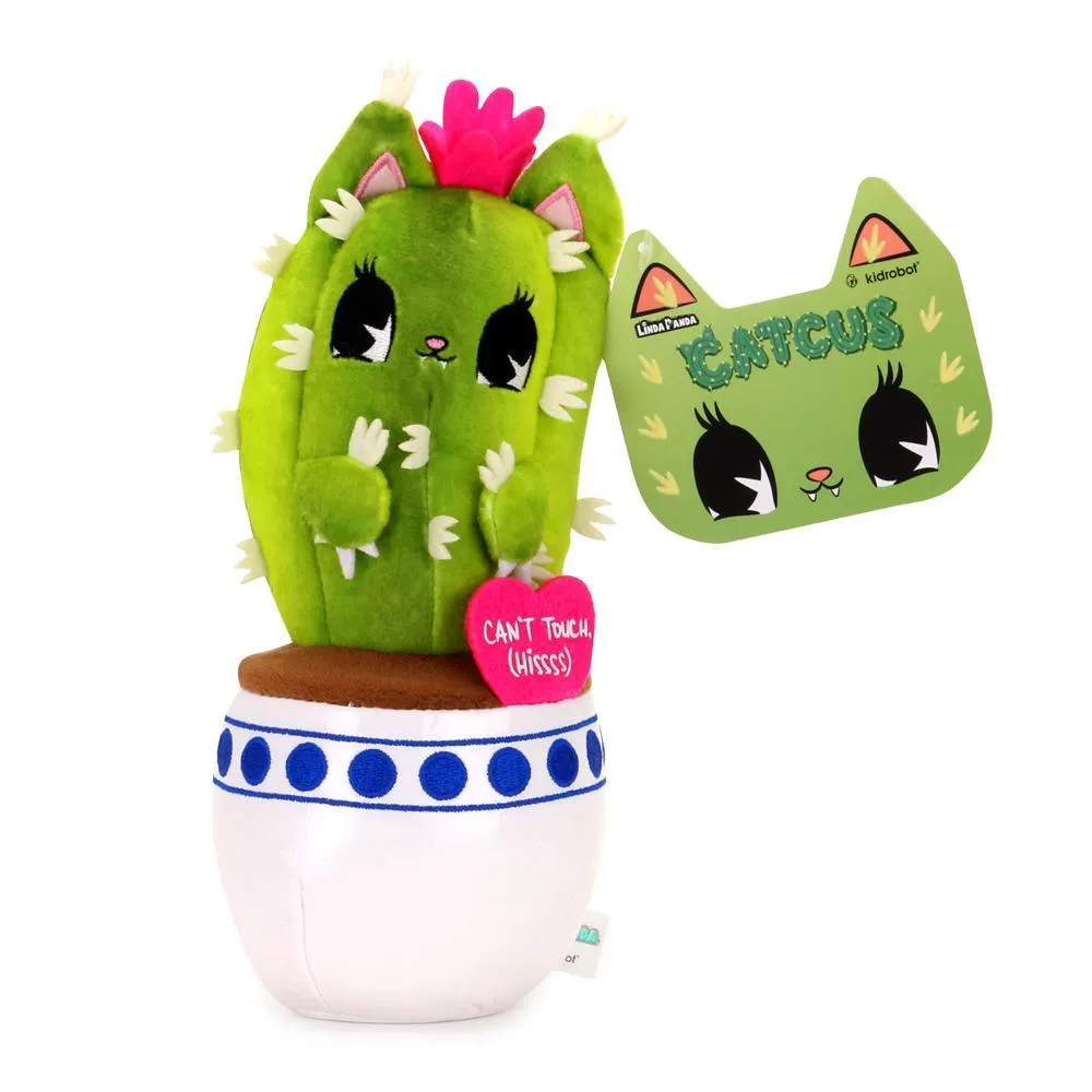 Can't Touch Hiss 8" Cat Cactus Plush by Linda Panda