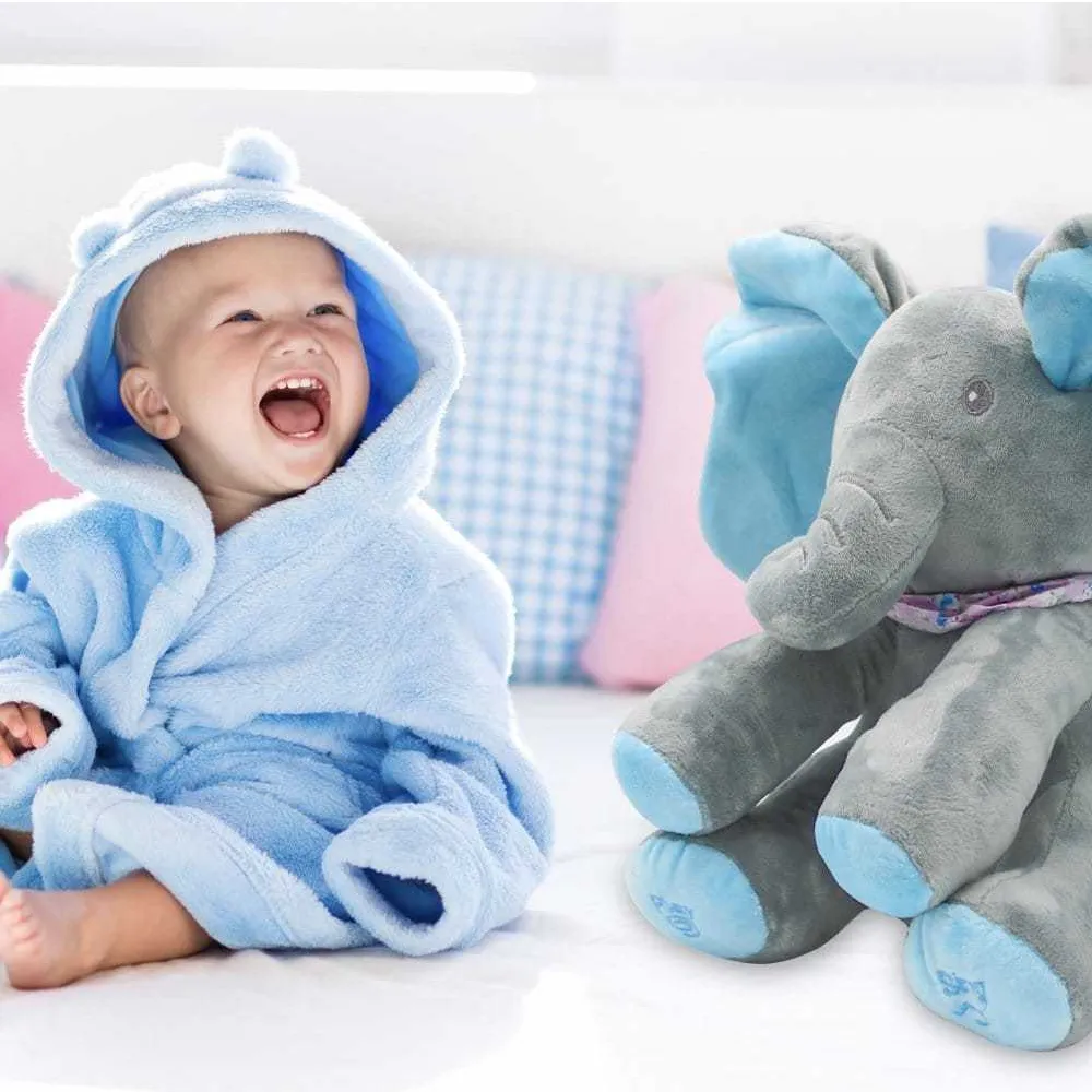 Elephant Stuffed Animal Toy, Adorable Animal Toy For Babies Ke-15