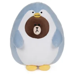 Gund Line Friends Pengo Brown Penguin Bear 12 Inch Plush Figure