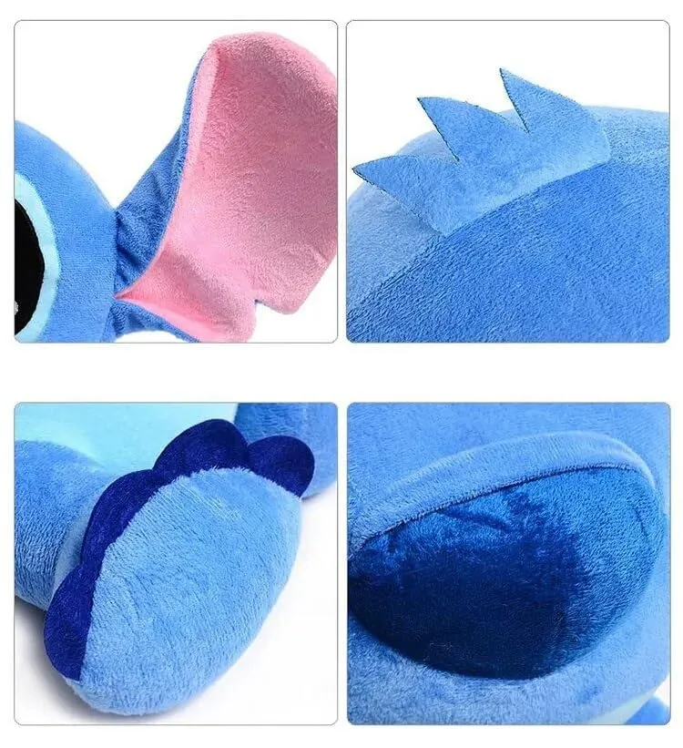 HUG 'n' FEEL SOFT TOYS Long Soft Lovable hugable Cute Giant Life Size Teddy Bear. (30cm Soft Toy, Stitch)