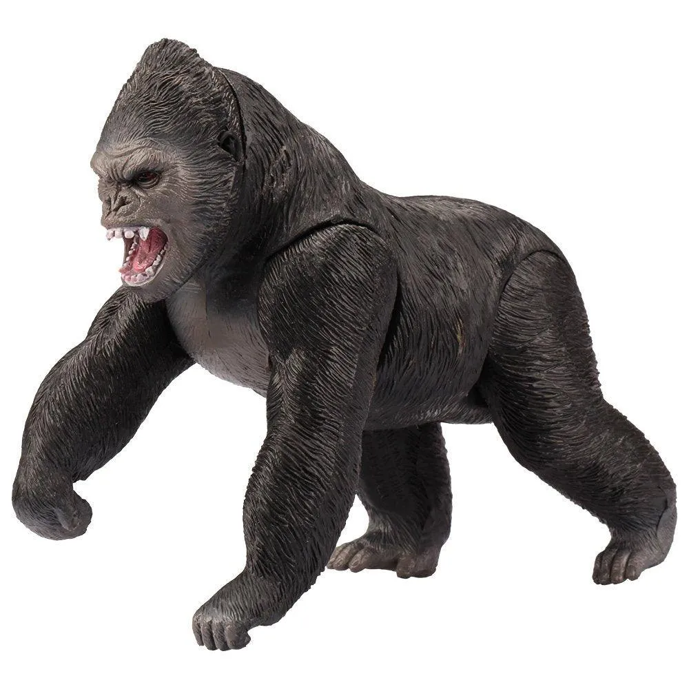 Kid Galaxy Lion, Rhino, Gorilla Plastic Educational Posable Safari Animal Figures (3 Piece), Yellow