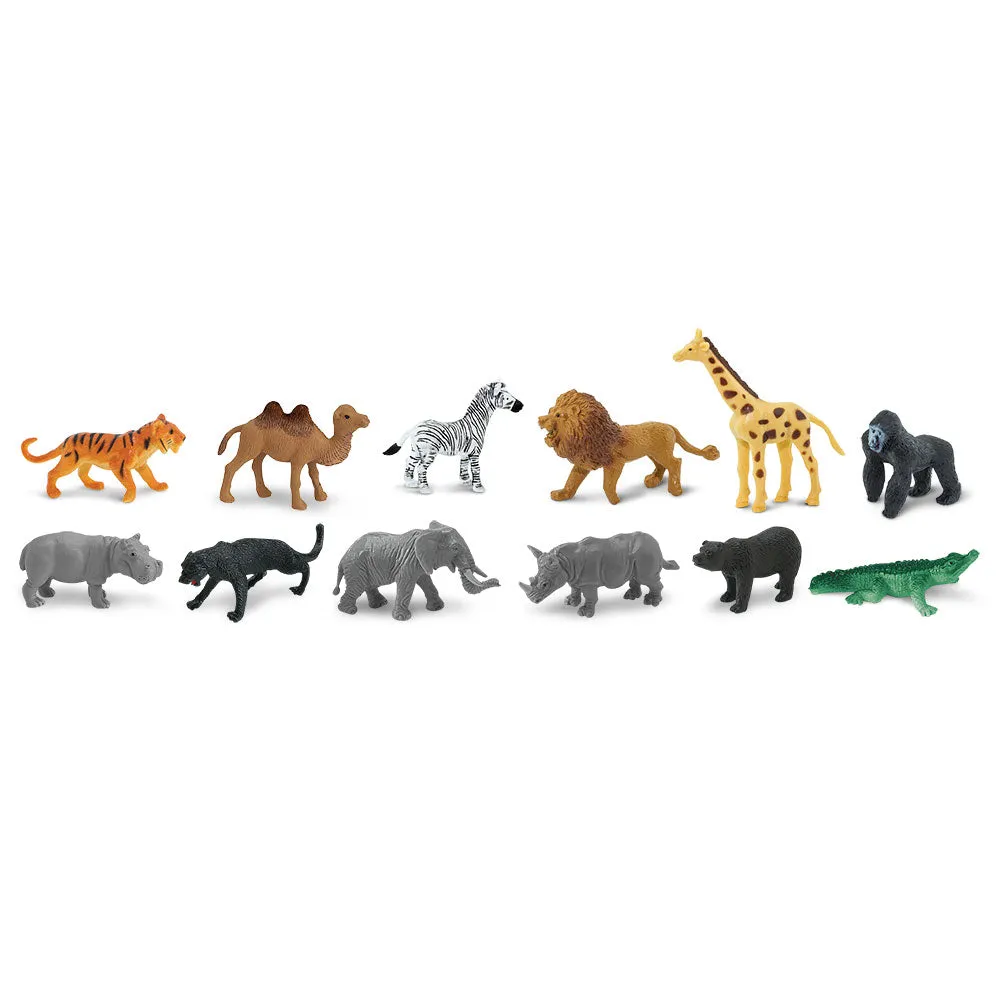 Safari TOOB Mini Figurine Set · Wild Animals