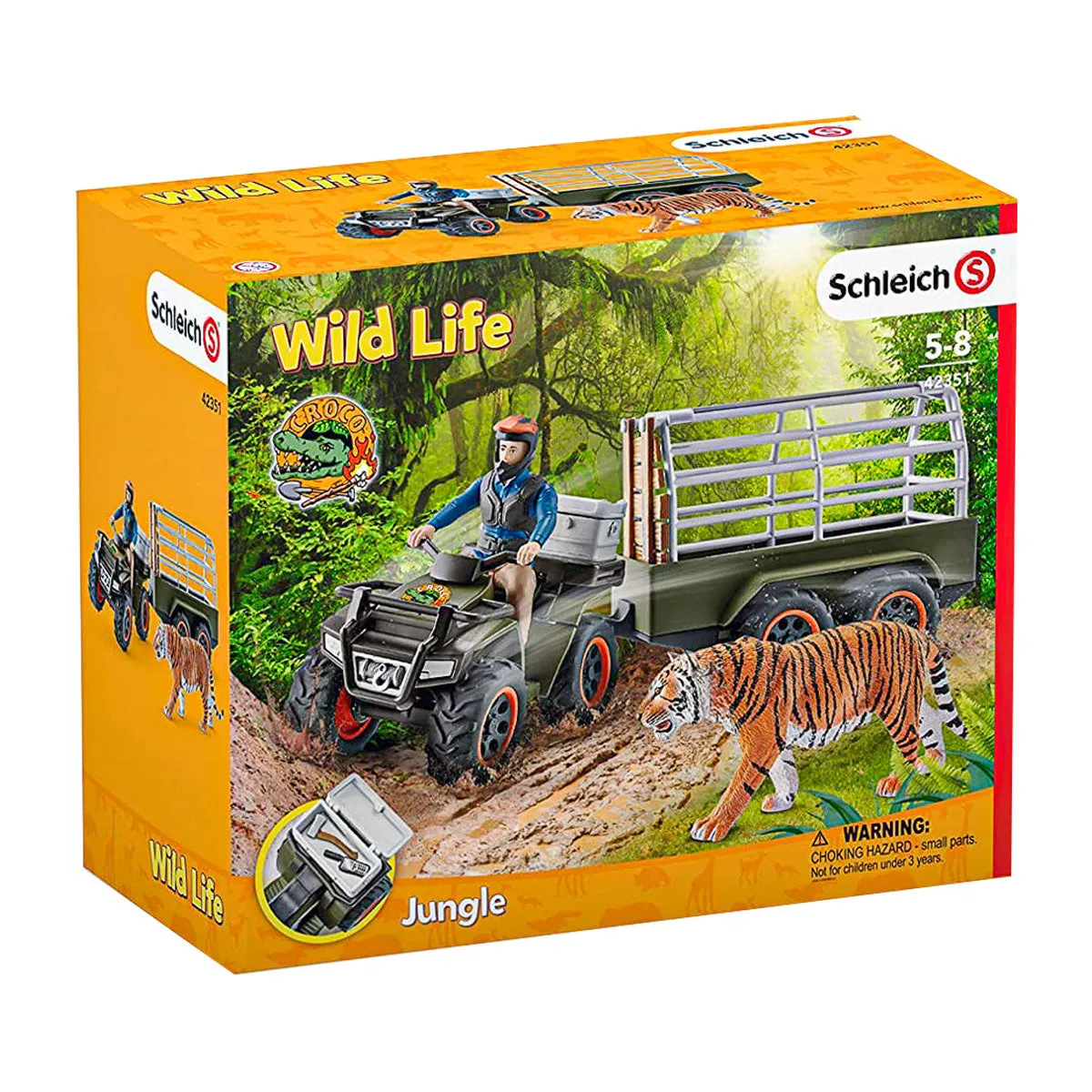 Schleich Quad Bike with Trailer and Ranger