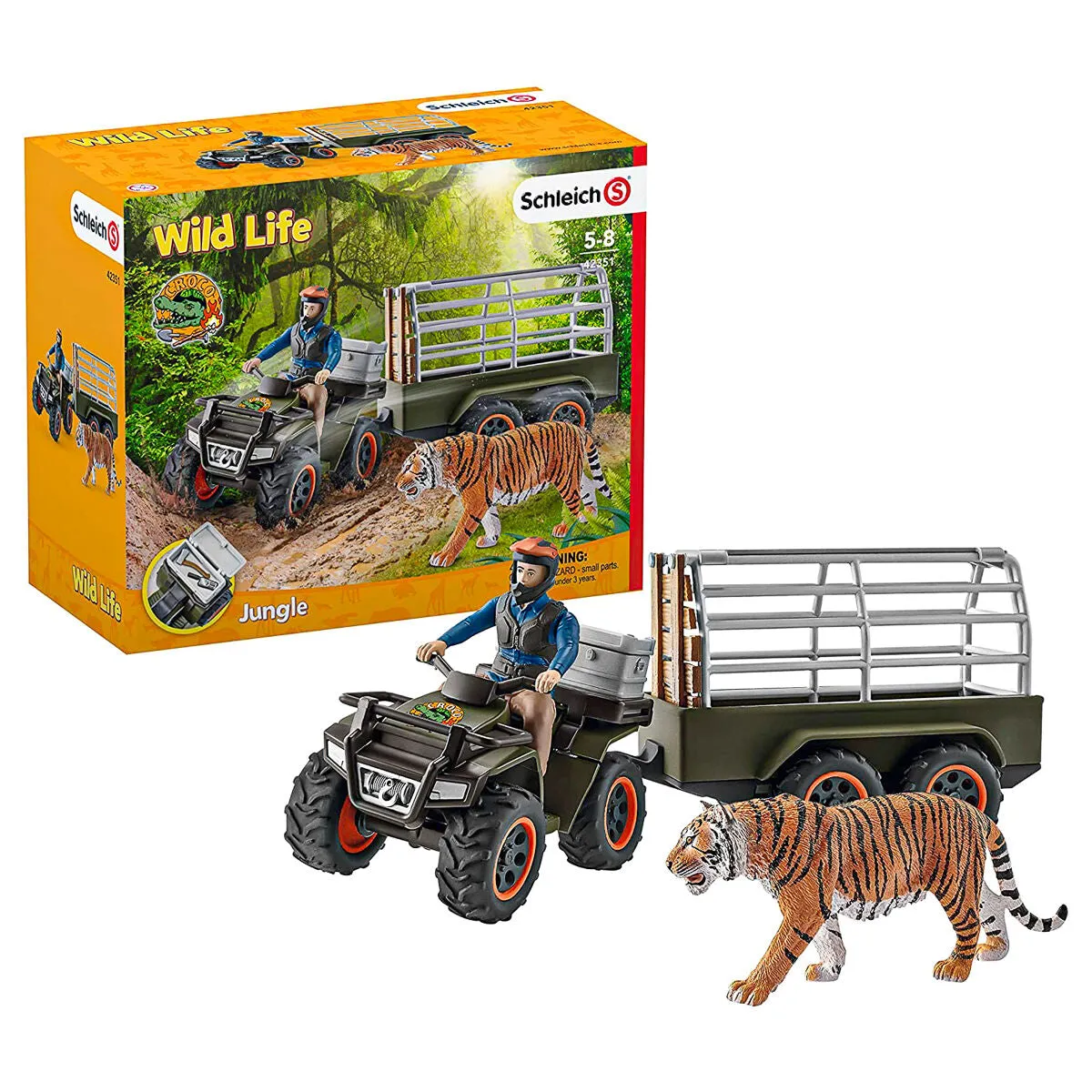 Schleich Quad Bike with Trailer and Ranger
