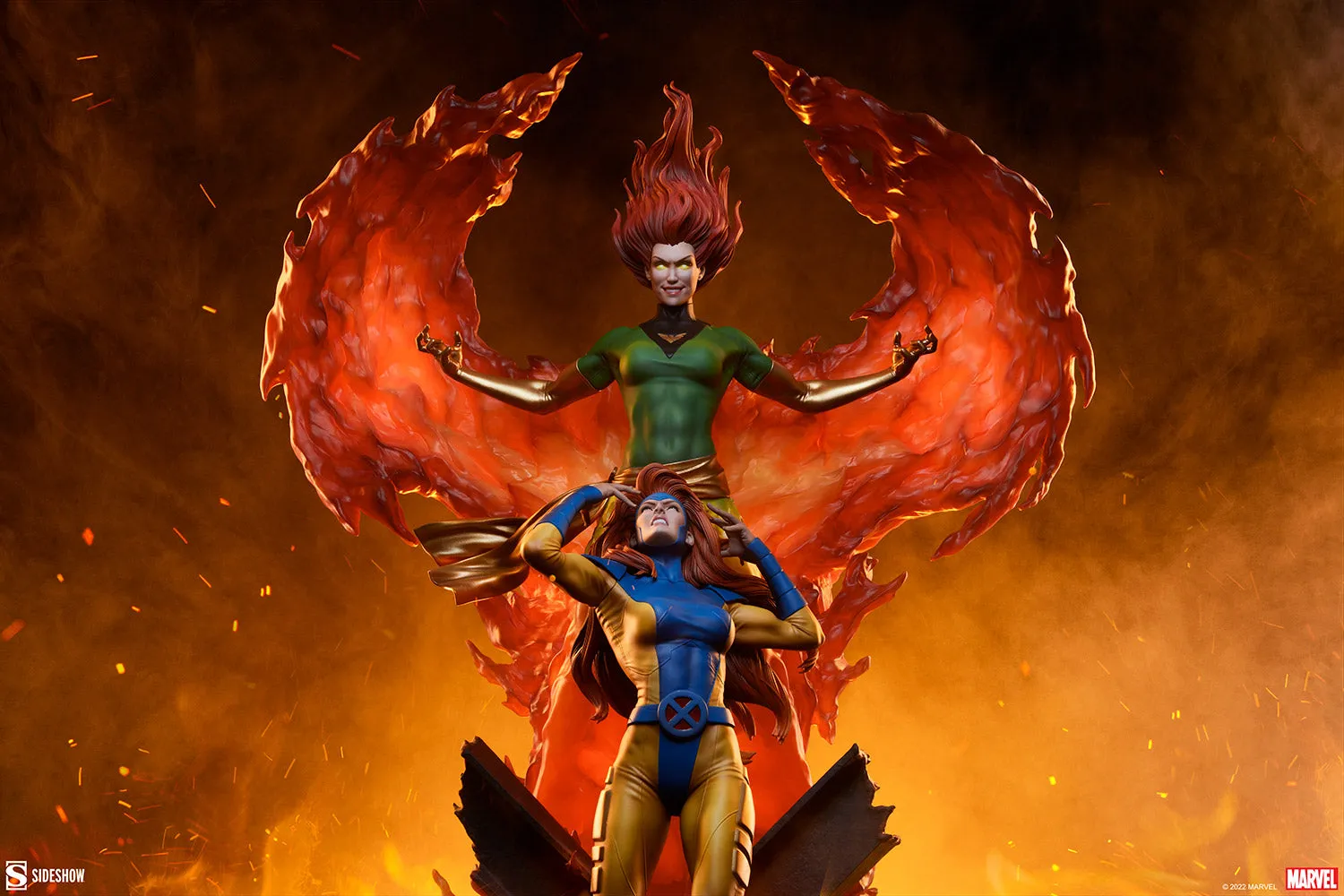 Sideshow Collectibles - Marvel Maquette - Phoenix and Jean Grey